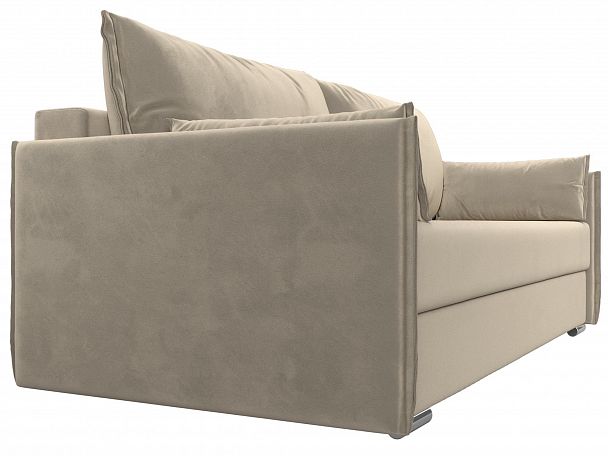 Диван угловой Сайгон (полностью микровельвет бежевый) - Вид 5