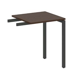 Metal System Quattro Приставной элемент на П-образном м/к 40БП.ПР-1 Венге/Антрацит металл 600*600*750 - Фото предпросмотра