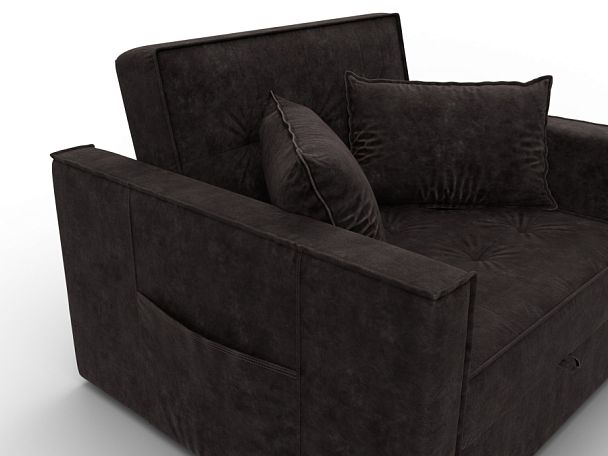 Кресло-кровать Лига-104 (80) Велюр коричневый - Вид 4