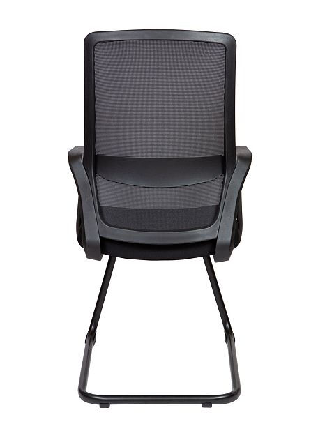 Кресло офисное / Pino black CF / черный пластик / черная ткань / черная сетка - Вид 3