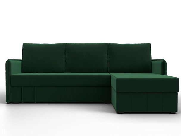 Диван угловой Слим угол универсальный Велюр зеленый - Вид 2