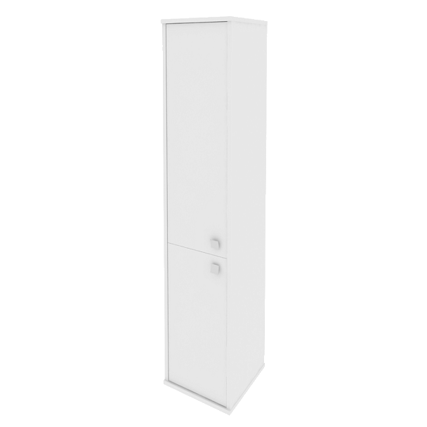 Style Шкаф высокий узкий левый Л.СУ-1.3 (L) Белый 412*410*1980 - Вид 1