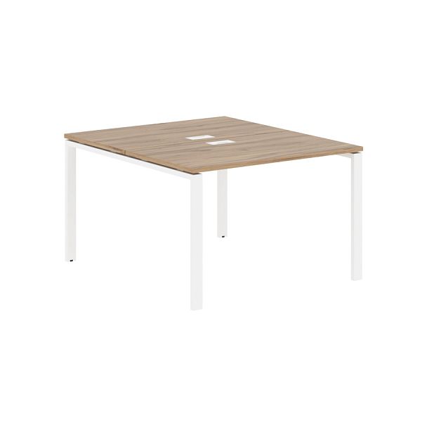 Стол 2-х местный EUWST 1113 Дуб Денвер светлый/Белый 1160х1346х750 EDIS - Вид 1