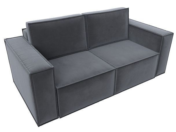 Диван прямой Куба мини Велюр серый - Вид 5
