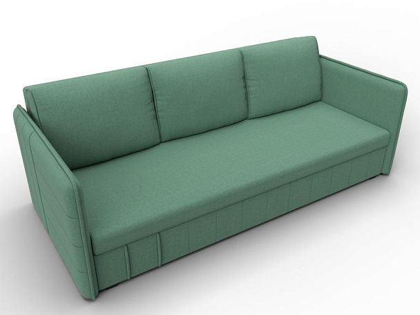 Диван прямой Слим Рогожка зеленый - Вид 6