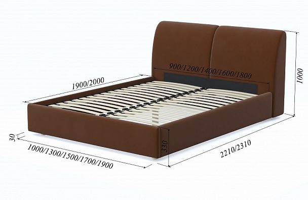 Кровать двуспальная Бекка - Вид 7