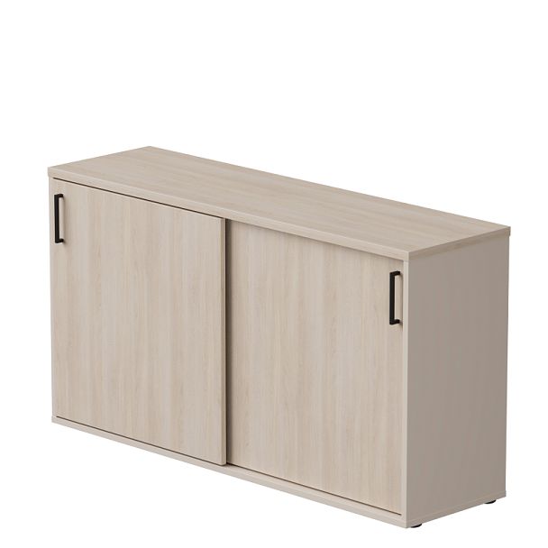 Шкаф-купе низкий Everprof EVO 1374х385х755 Кашемир/Дуб Соната - Вид 1