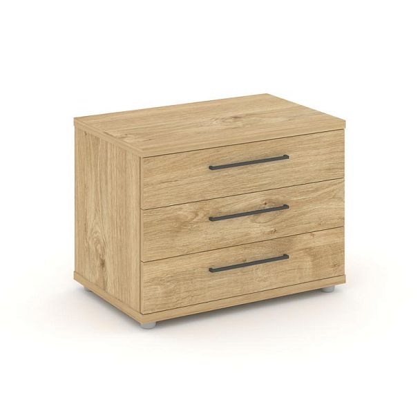 Rift Тумба опорная/приставная RF.TOP-022 Тиквуд Светлый/Металл Антрацит 700*450*523 - Вид 1