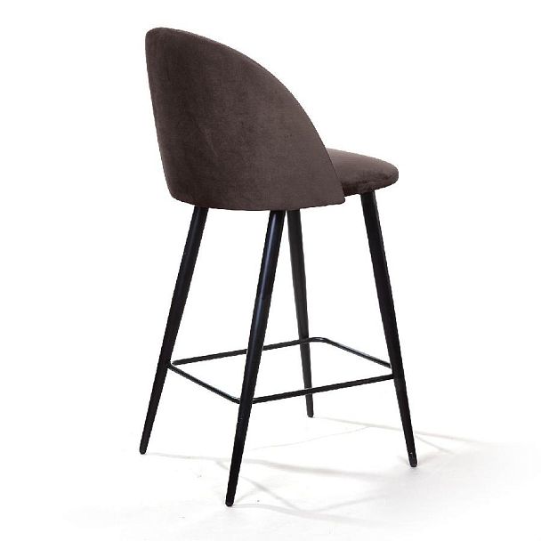 Стул полубарный Thomas, бархат антрацит 14 - Вид 6