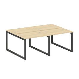 Metal System Quattro Р. ст. на 4 раб. места на О-образном м/к 50БО.СМ-4.1 Акация/Антрацит металл 2000*1475*750 - Фото предпросмотра