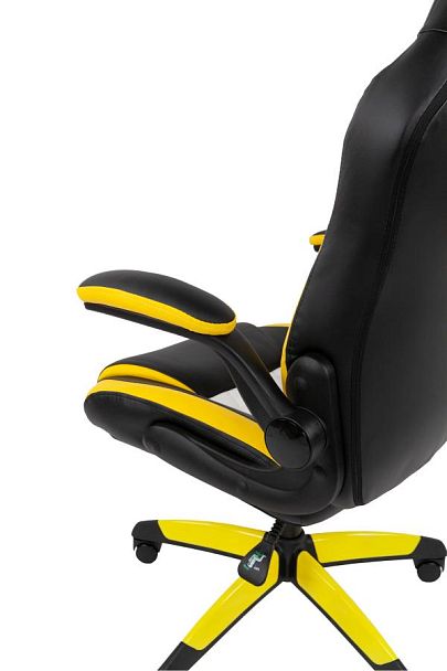 Кресло Chairman game 15 Россия экокожа черный/желтый/белый - Вид 11