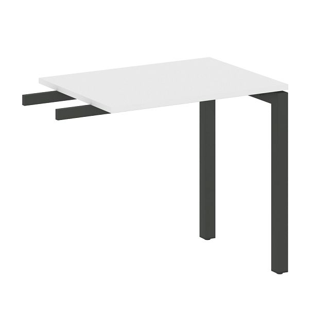 Metal System Quattro Приставной элемент на П-образном м/к 50БП.ПР-2 Белый/Антрацит металл 800*600*750 - Вид 1