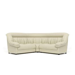 Диван угловой 2У2 Эдельвейс Ed/2y2 экокожа светло-бежевая CN1112 - Фото предпросмотра