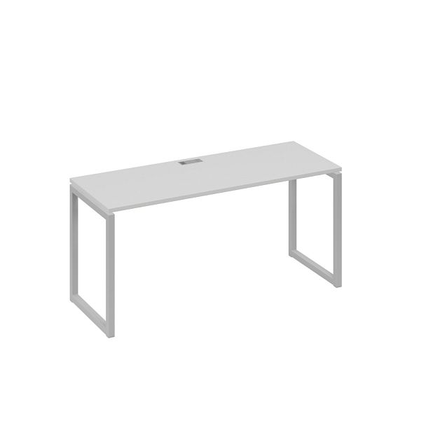 Стол письменный на металлокаркасе QUATTRO A4 А4 Б4 005 БП серый / металлокаркас серый - Вид 1
