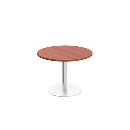 Стол для переговоров круглый на опоре-колонне Патриот ПТ 141 миланский орех - Фото предпросмотра