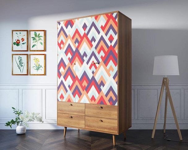 Шкаф трехстворчатый Berber принт 2 арт BB02/Print_02 - Вид 3