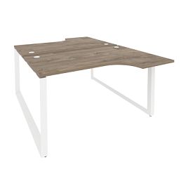 Onix Рабочая станция на О-образном м/к O.MO-D.SA-2 Тиквуд темный/Белый металл 1380*1995*750 (1475/460) - Фото предпросмотра