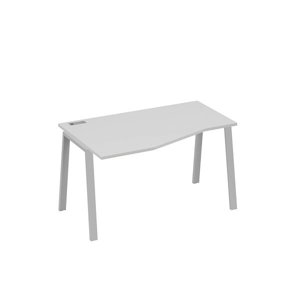 Стол эргономичный левый "Техно" на металлокаркасе TRE A4 А4 Б3 063 БП серый / металлокаркас серый - Вид 1