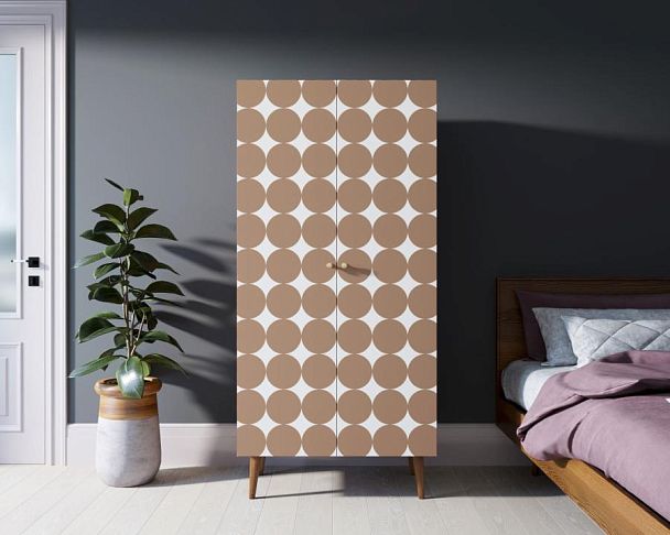 Шкаф малый двухстворчатый Berber принт 17 арт BB08/Print_17 - Вид 4