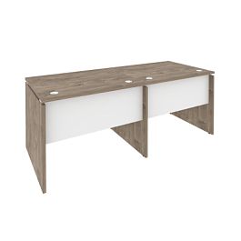 Onix Рабочая станция O.RS-2.1.8 Тиквуд темный/Белый бриллиант 1960*800*750 - Фото предпросмотра