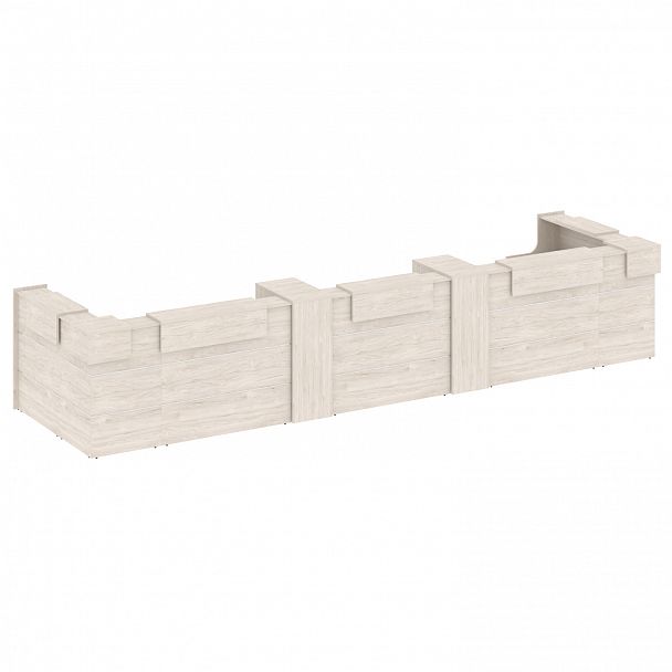 Ресепшн П-образный "Onix" O.R-K-38 денвер светлый - Вид 2