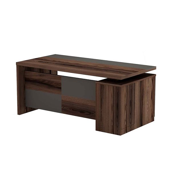 Стол руководителя левый Fort 180x90x79 дезира тёмная - Вид 1