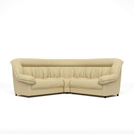 Диван угловой 2У2 Эдельвейс Ed/2y2 экокожа бежевая CN1123 - Фото предпросмотра