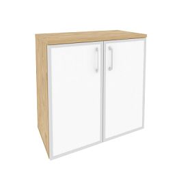 Оникс / Onix Шкаф низкий широкий O.ST-3.2 R white Тиквуд светлый/Стекло 800*420*823 - Фото предпросмотра