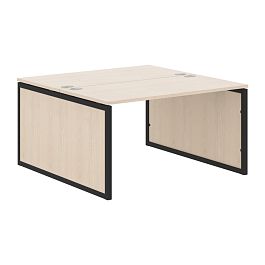 Стол 2-х местный XQPWST 1414 Бук Тиара/Антрацит 1400х1406х750 XTEN-QP - Фото предпросмотра