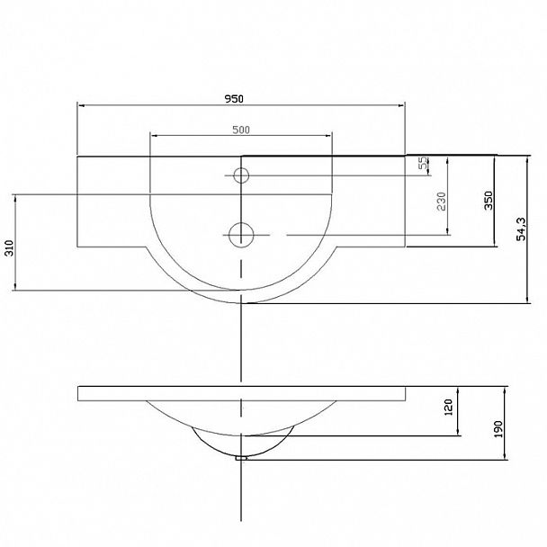 Раковина "Лацио 85" - Вид 2