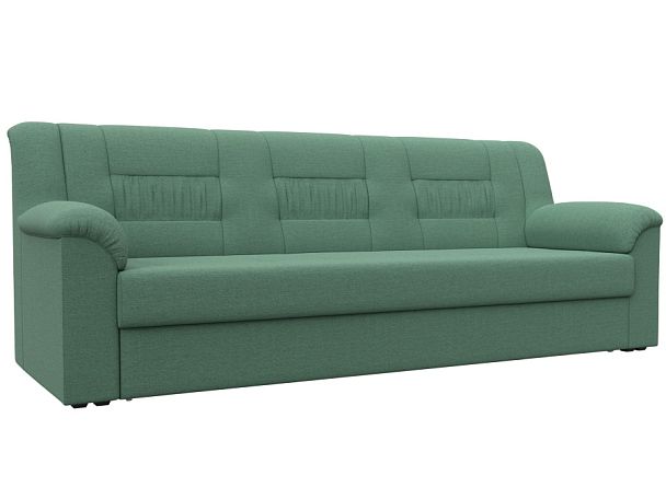 Диван прямой Карелия Рогожка зеленый - Вид 1
