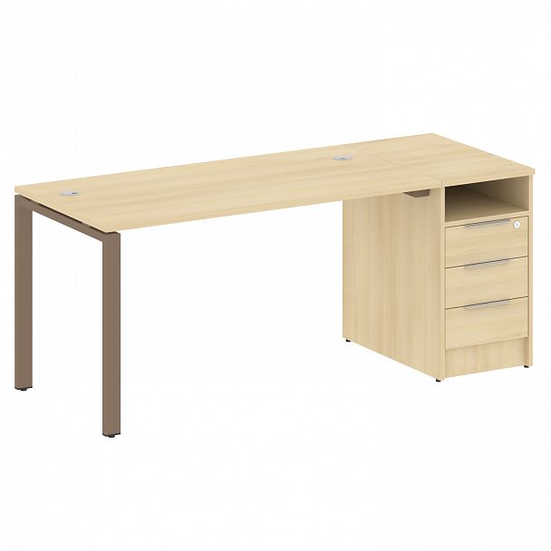 Рабочая станция "Metal System" БП.РС-СТП -1.3 акация/мокко - Вид 1