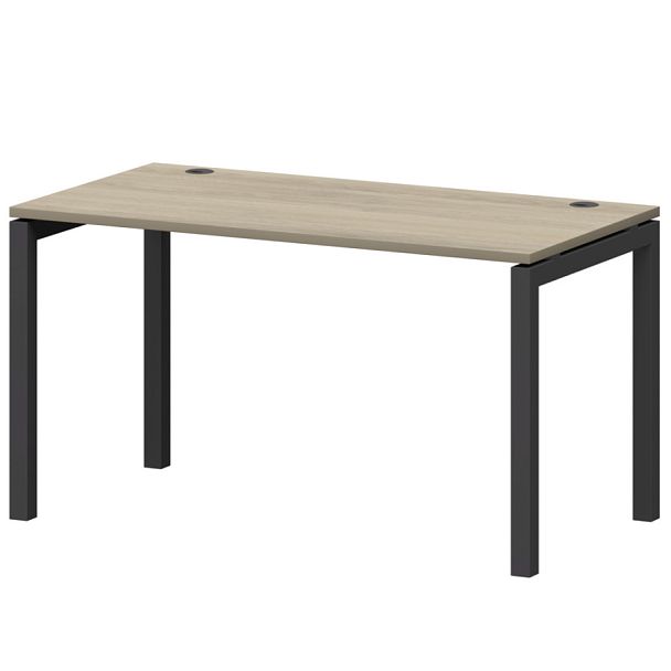 Стол на металлокаркасе СМС25-П-16К.73.Пр50 Кронберг/Антрацит 1600x730x750 Смарт - Вид 1