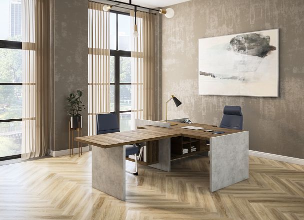 Стол левый 1800х1798х840 Wood&Stone - Вид 6