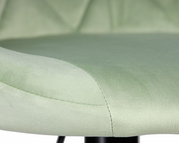 Стул барный DOBRIN LOGAN BLACK (мятный велюр (MJ9-87)) - Вид 7