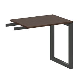 Metal System Quattro Приставной элемент на О-образном м/к 50БО.ПР-2 Венге/Антрацит металл 800*600*750 - Фото предпросмотра