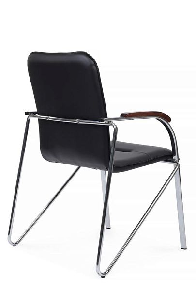 Стул Самба с деревянными подлокотниками SMB-02H Хром гальв. Черный - Вид 3