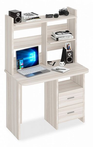 Стол компьютерный Домино Lite СКЛ-Прям100Р+НКЛ-100 Карамель - Вид 1