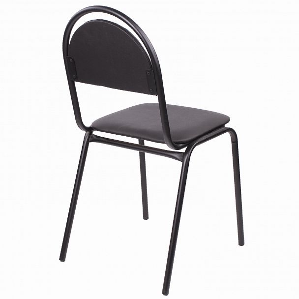 Стул для посетителей РС00М, черный каркас, кожзам черный - Вид 8