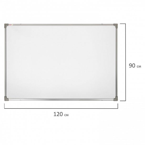 Доска магнитно-маркерная 90х120 см, металлическая рамка, STAFF ECO, 238138 - Вид 8