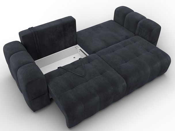 Диван прямой Лига-110 НПБ Велюр серый - Вид 9