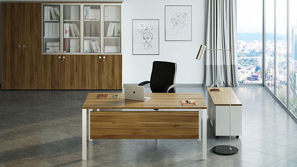 Экран нижний Tess 180x1,8x40 светлый дуб - Вид 3