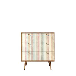 Комод Berber три ящика 45 принт арт BB40/Print_45 - Фото предпросмотра