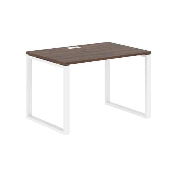 Стол прямой EQST 1180 Дуб Денвер тёмный/Белый 1160х800х750 EDIS - Вид 1