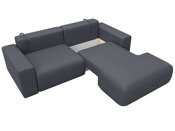 Диван угловой Лига-036 НПБ Классик правый угол Экокожа серый - Вид 7