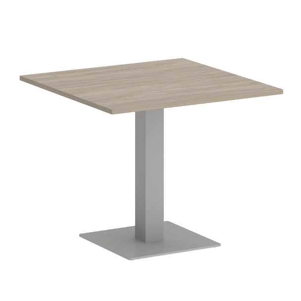 Home Office Стол квадратный VR.SP-5-90.2 Дуб аттик/Серый металл 900*900*753 - Вид 1