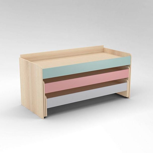 Кровать детская многоярусная Скандинавия (без тумбы) - Вид 1