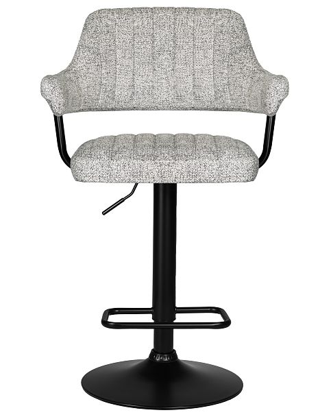 Стул барный DOBRIN CHARLY BLACK (светло-серый твид (LEO04)) - Вид 6