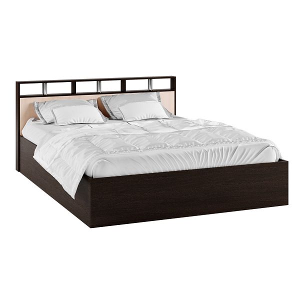 Кровать Ненси-2 (1,4) корпус венге/дуб молочный - Вид 1