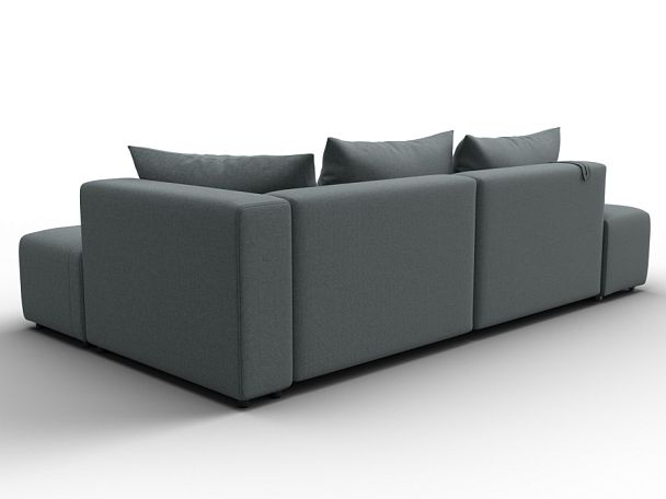 Диван угловой Лига-103 НПБ угол правый Рогожка серый - Вид 5